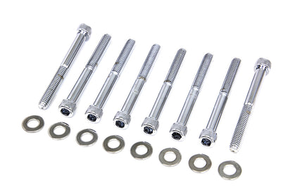 Chrome Engine Case Allen Type Screw Kit