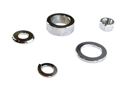 Front Axle Spacer Kit Smooth Style Chrome