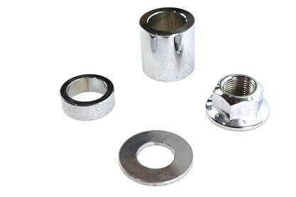 Rear Axle Spacer Kit Smooth Style Chrome