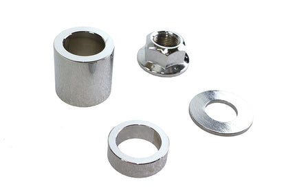 Rear Axle Spacer Kit Smooth Style Chrome