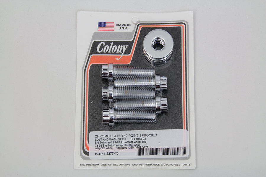Sprocket Bolt and Washer Kit