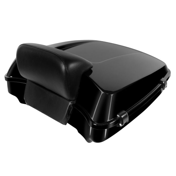 Color Match Harley® Touring Chopped Tour Pack in Black Hardware from HOGWORKZ right angle