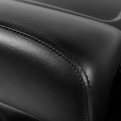 Color Match Harley® Touring Chopped Tour Pack in Black Hardware from HOGWORKZ stitching