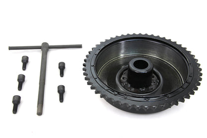 Rear Mechanical Brake Drum Black with Sprocket