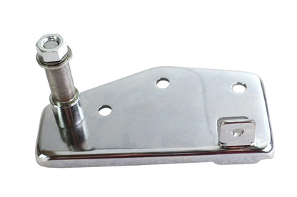Rear Brake Pedal Mount Plate Chrome