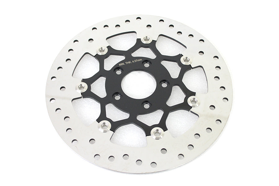 Floating Stainless Steel, Black & Polished 11.8 Front Brake