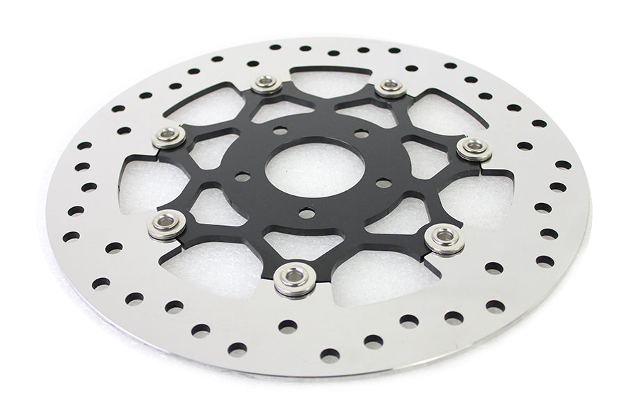Floating Stainless Steel, Black & Polished 11.8 Front Brake