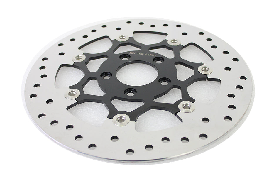 Floating Stainless Steel, Black & Polished 11.8 Front Brake