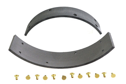 Rear Brake Shoe Linings with Rivets