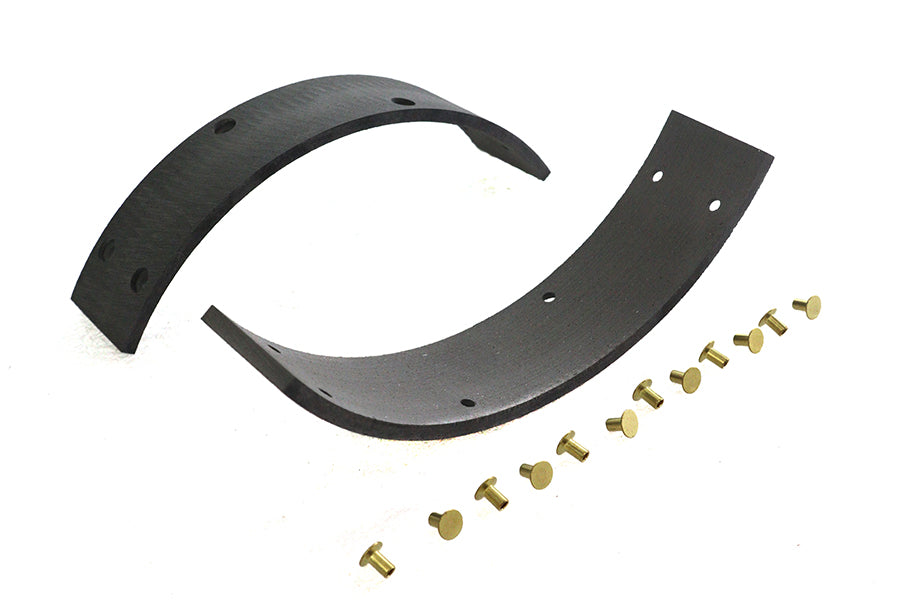 Rear Brake Shoe Linings with Rivets