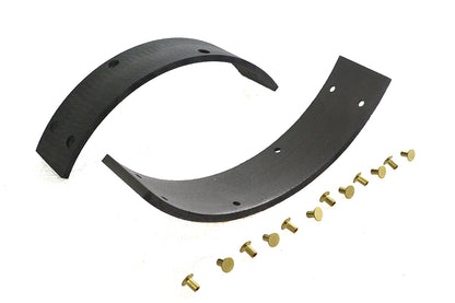 Rear Brake Shoe Linings with Rivets