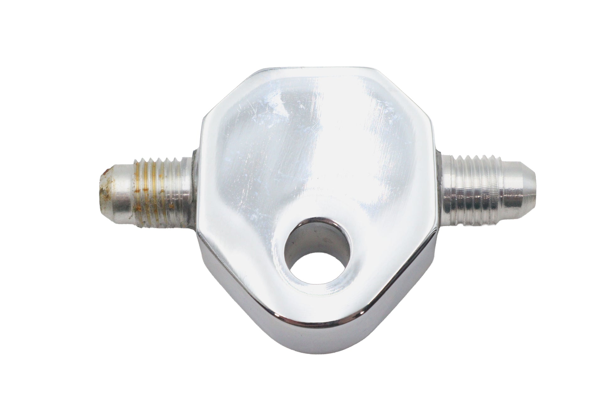 Chrome Brake Hose Tee