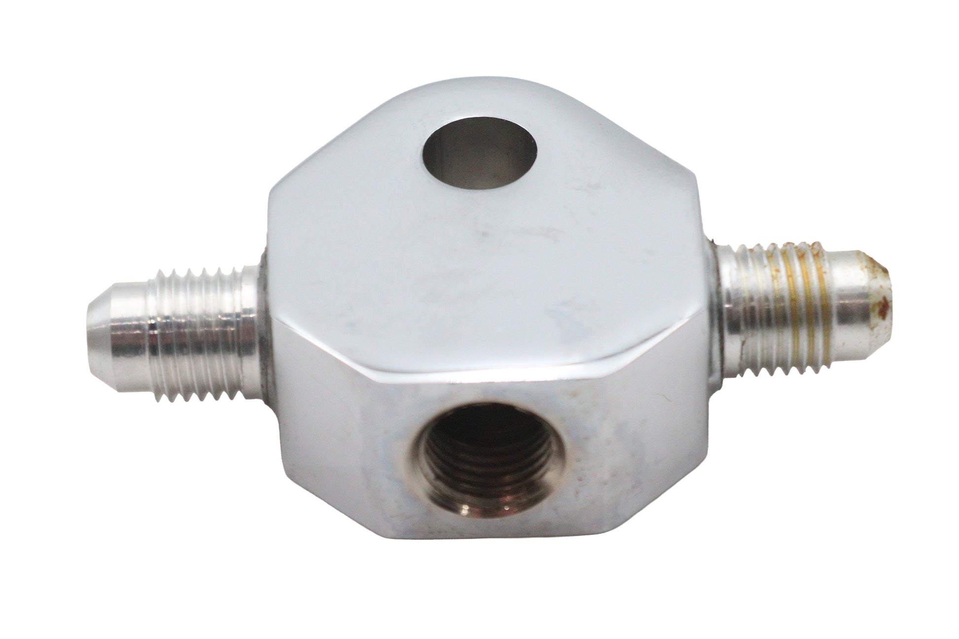 Chrome Brake Hose Tee