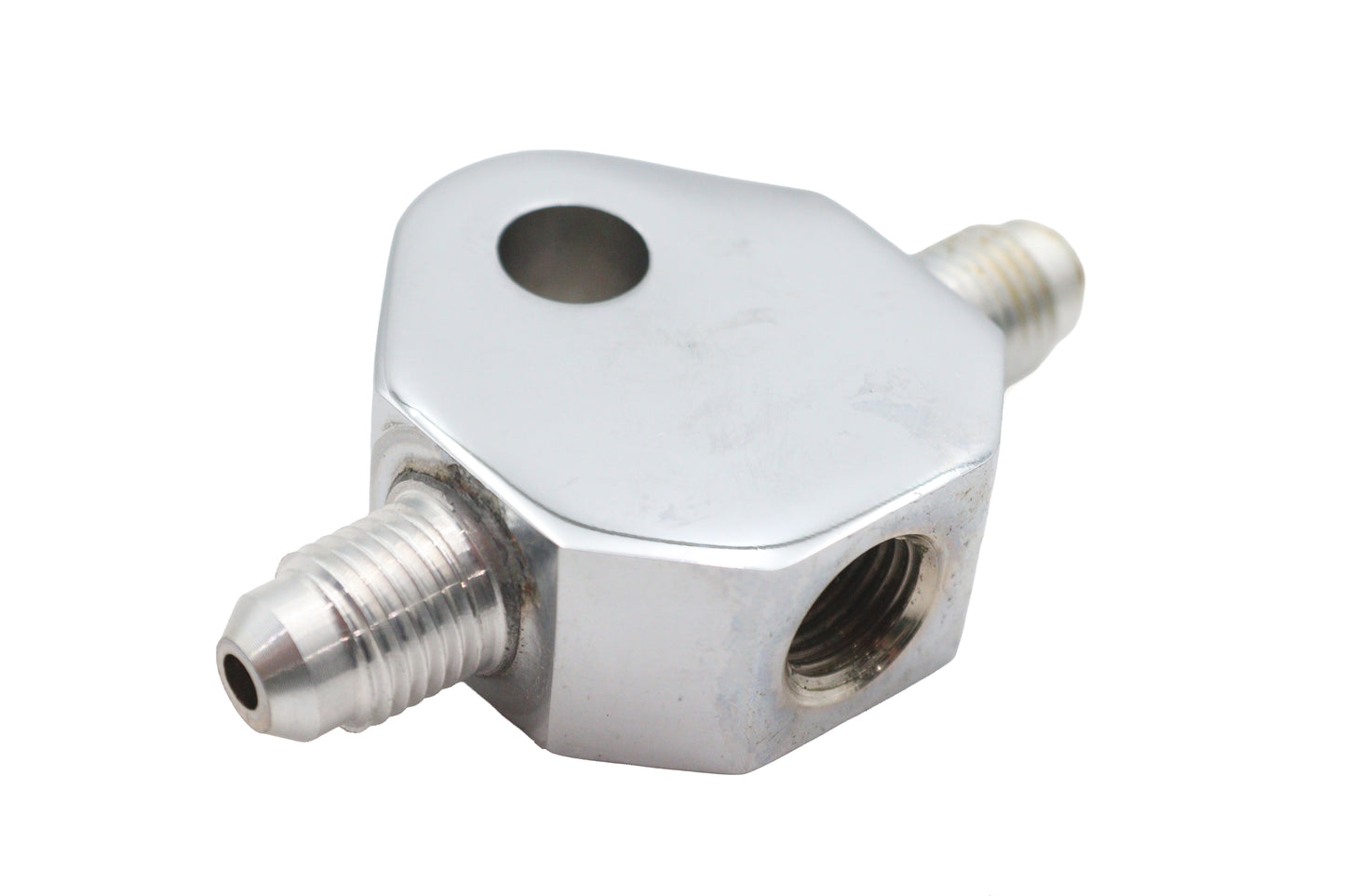 Chrome Brake Hose Tee