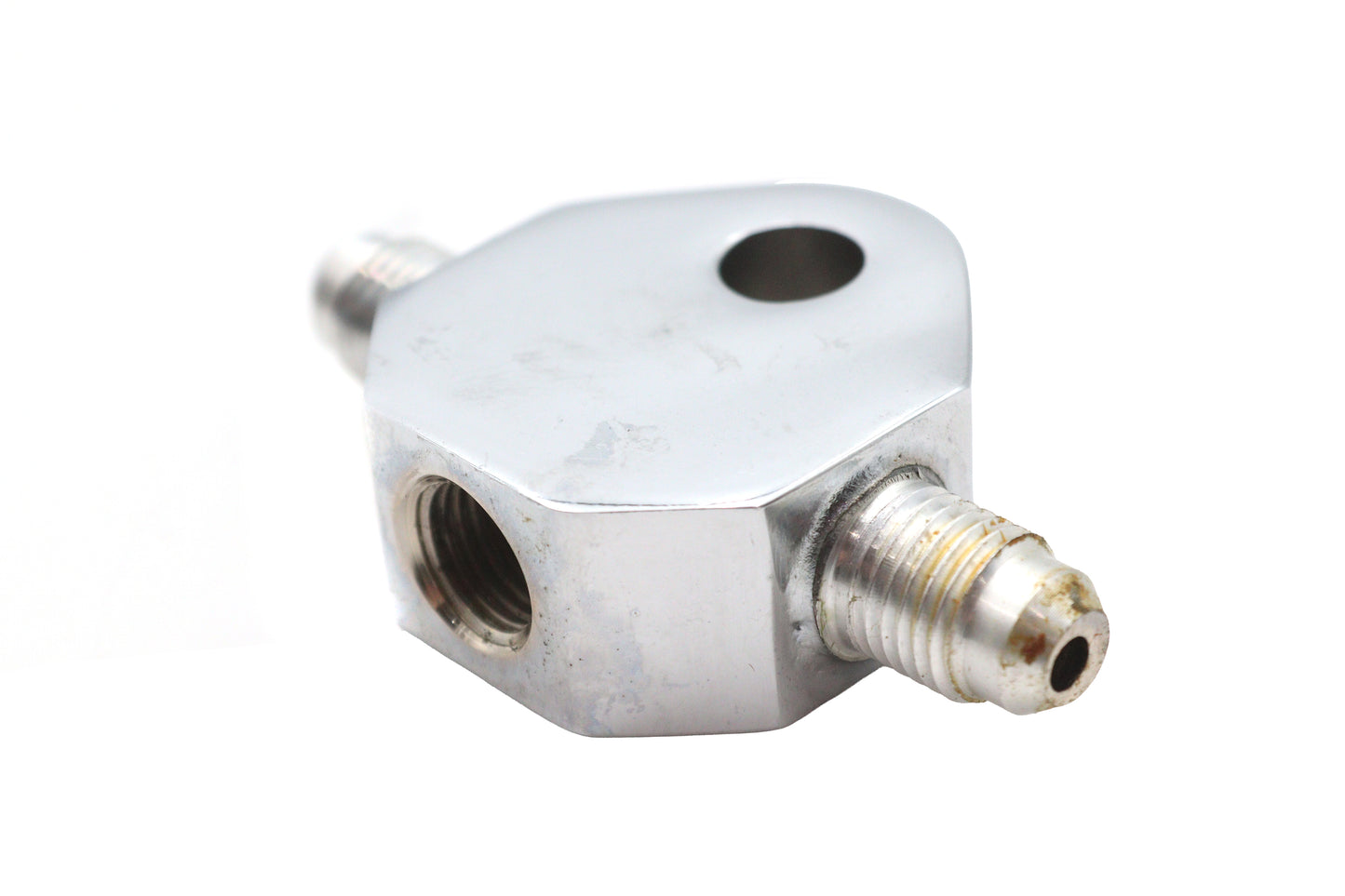 Chrome Brake Hose Tee