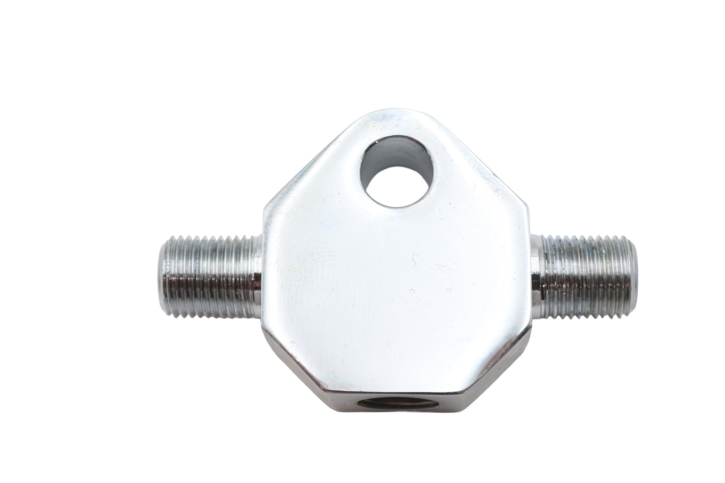 Chrome Brake Line Tee