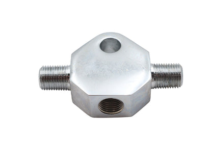 Chrome Brake Line Tee