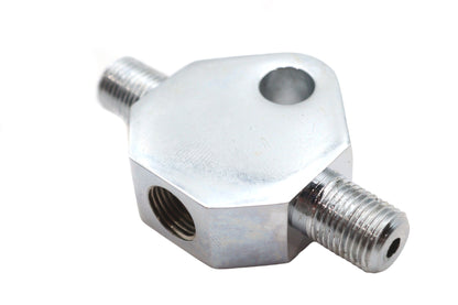 Chrome Brake Line Tee
