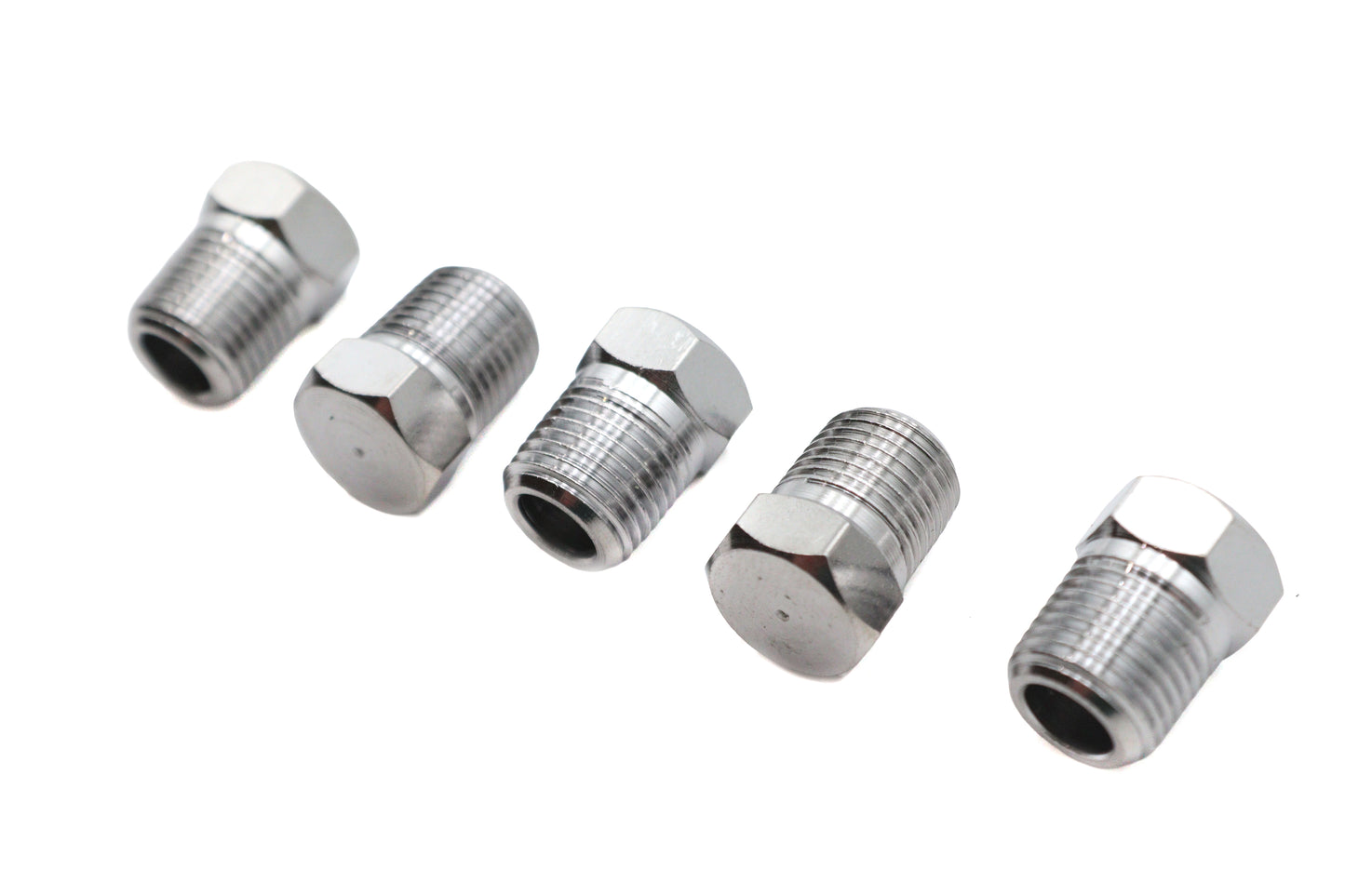 Chrome Brake Line Tee Plug