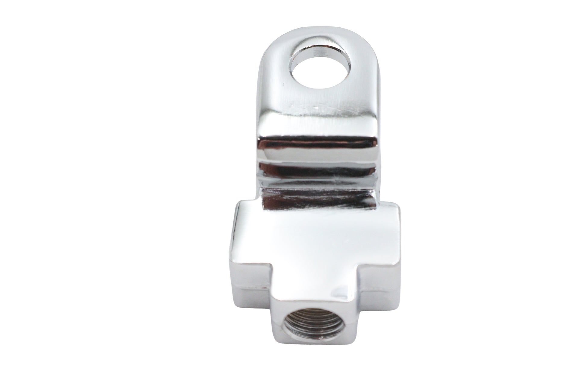 Front Brake Line Tee Chrome