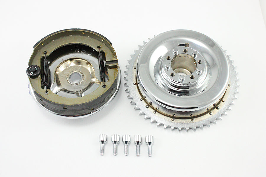 Rear Mechanical Brake Drum Kit Chrome