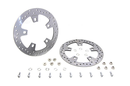 Duro 11.8 Drilled Front Brake Disc Set Stainless Steel