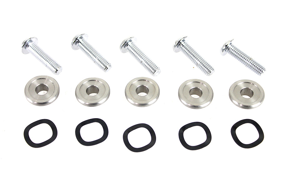 Chrome Front Disc Hardware Kit