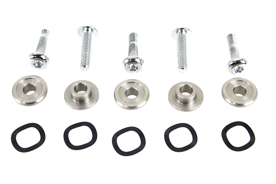 Chrome Front Disc Hardware Kit
