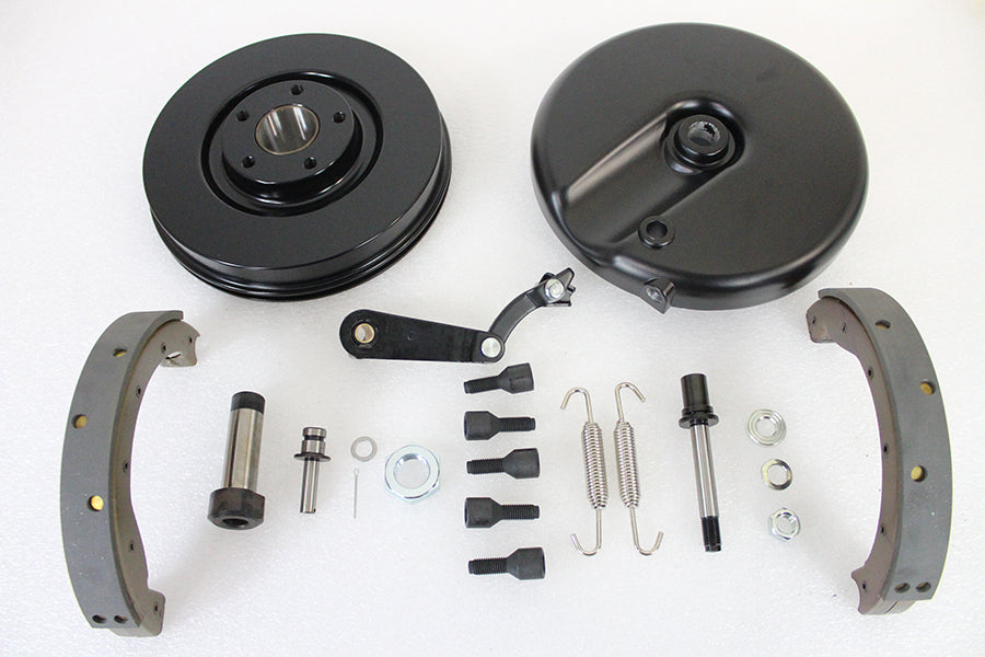 Front Brake Backing Plate Kit Black