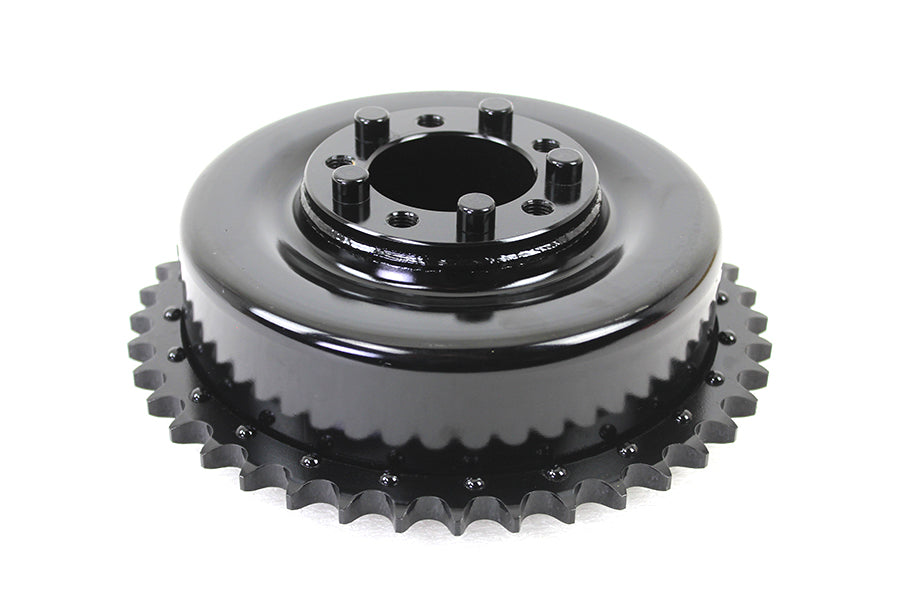 Rear Brake Drum Black with Sprocket