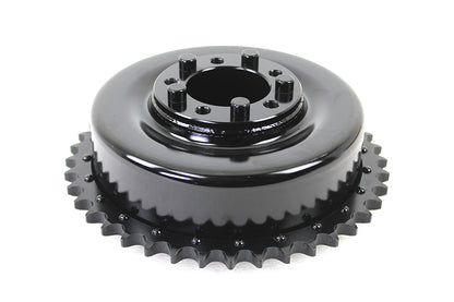 Rear Brake Drum Black with Sprocket
