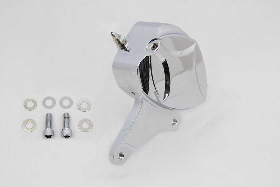 Chrome Billet Front 2 Piston Caliper with Bracket