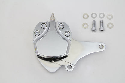 Chrome Billet Front 2 Piston Caliper with Bracket