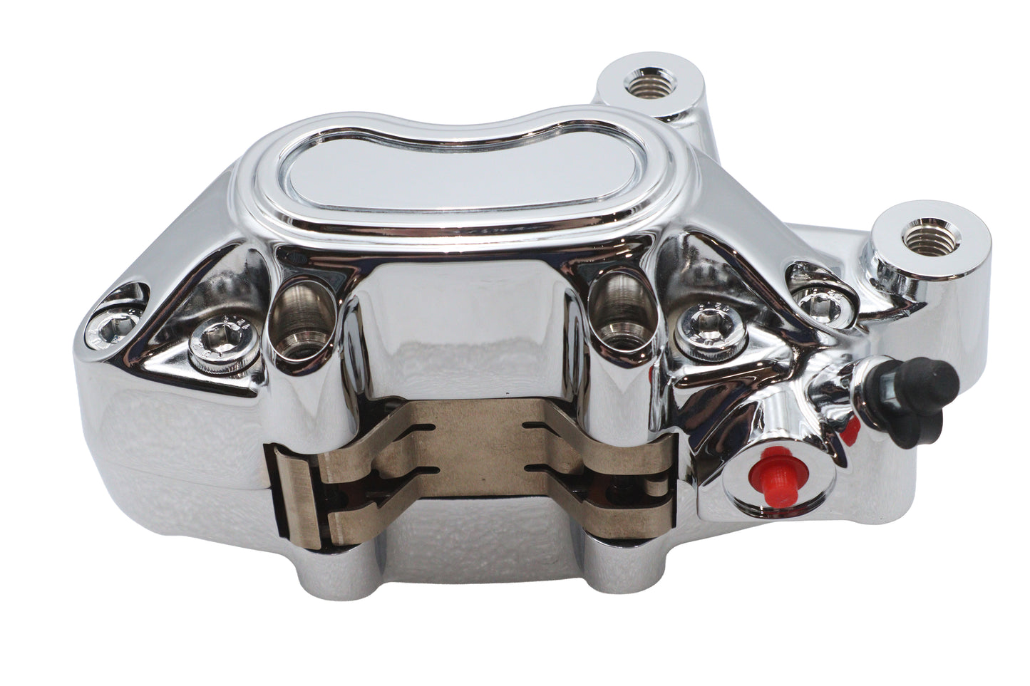 Chrome Front 4 Piston Left Side Caliper