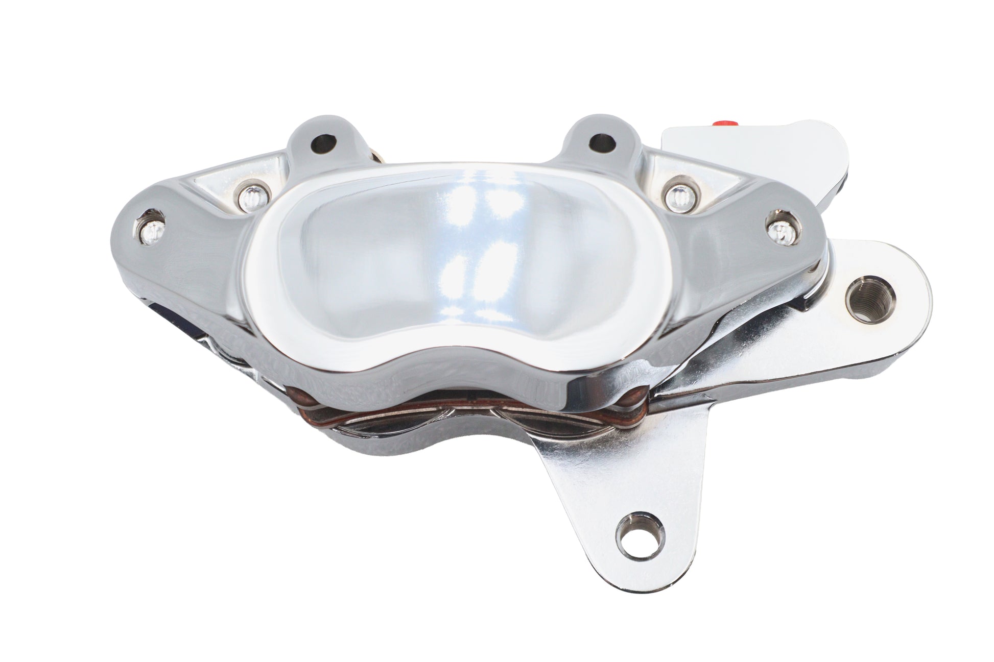 Chrome Front 4 Piston Left Side Caliper