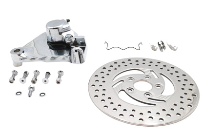 Black Rear 1 Piston Caliper and 11-1/2 Disc Kit