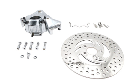 Black Rear 1 Piston Caliper and 11-1/2 Disc Kit