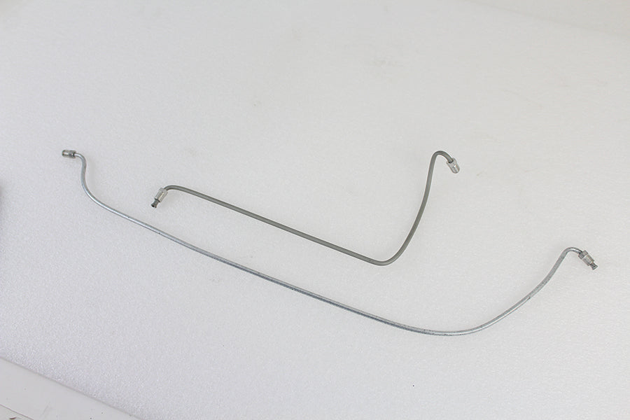 Steel Rear Brake Line Set Zinc Plated