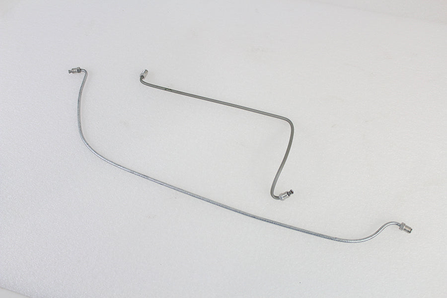 Steel Rear Brake Line Set Zinc Plated