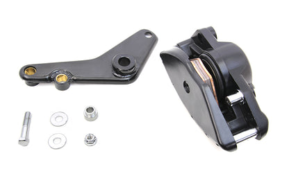 Rear Black 1 Piston Banana Caliper Kit with Bracket