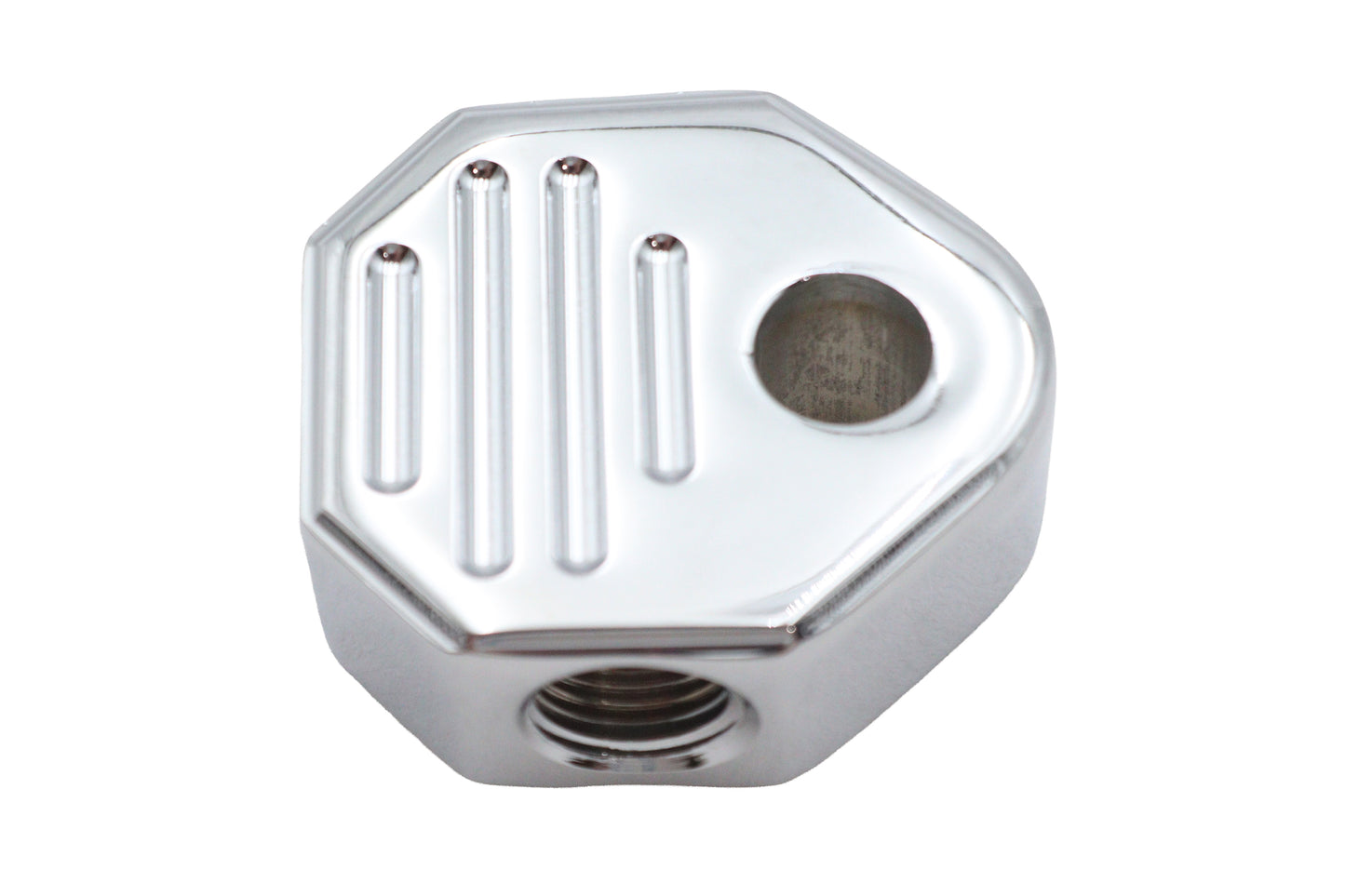 Chrome Brake Line Tee