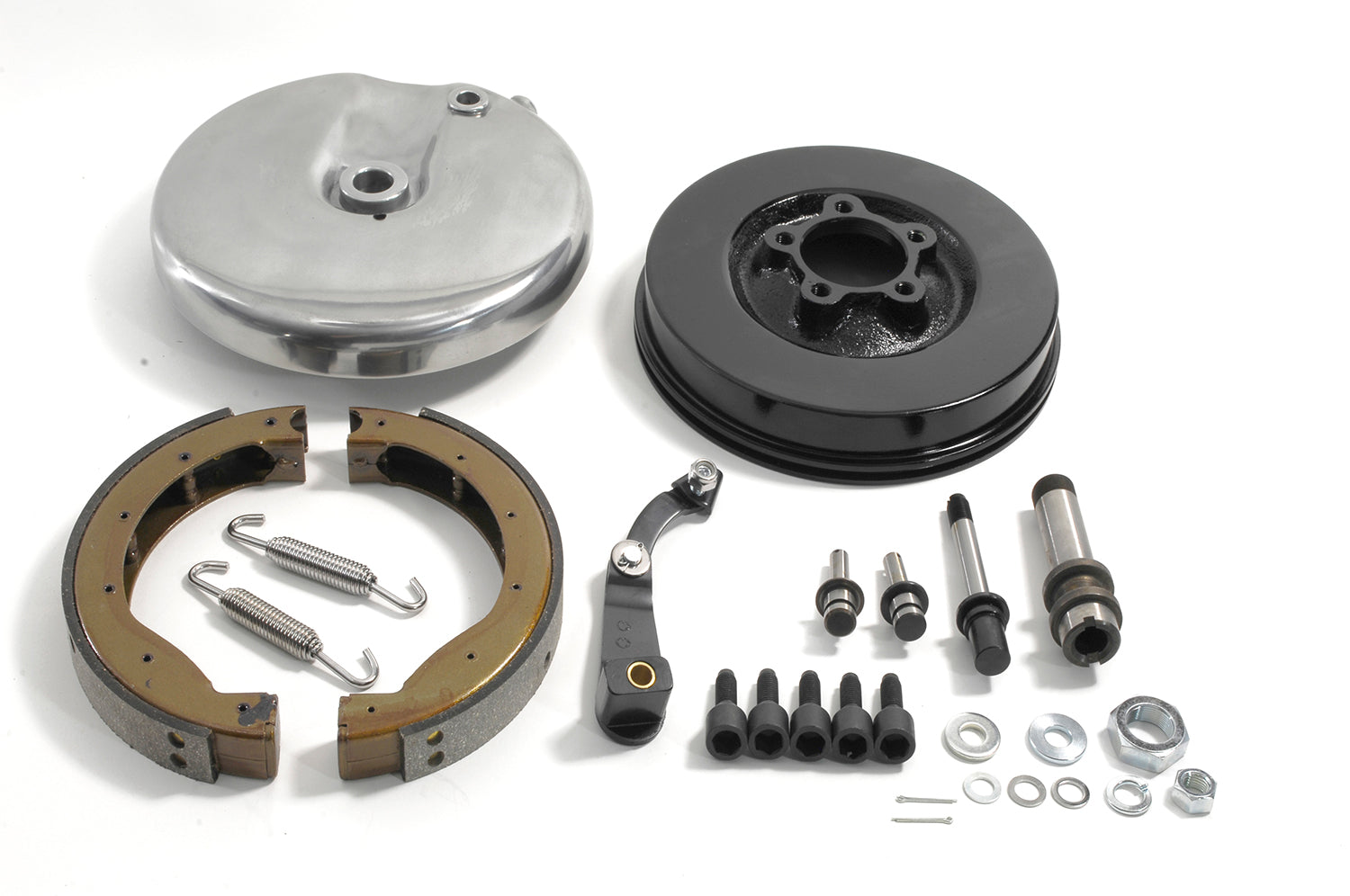 Front Brake Backing Plate Kit Left Side Black