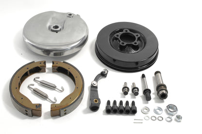 Front Brake Backing Plate Kit Left Side Black