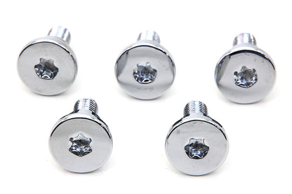 Chrome Front Brake Disc Bolt Set