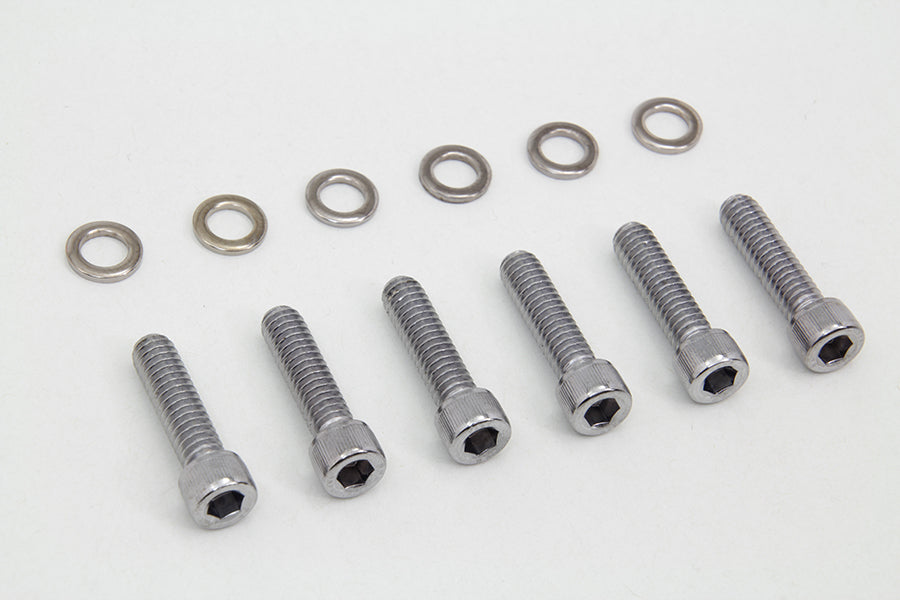 Transmission Shifter Cover Screw Kit Chrome
