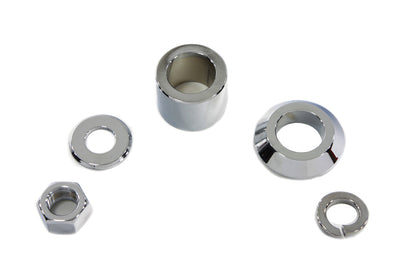 Front Axle Spacer Kit Smooth Style Chrome
