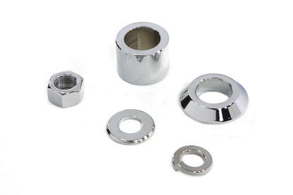 Front Axle Spacer Kit Smooth Style Chrome
