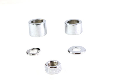 Front Axle Spacer Kit Smooth Style Chrome