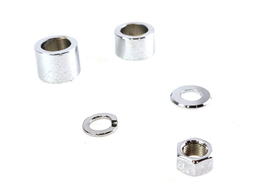 Front Axle Spacer Kit Smooth Style Chrome