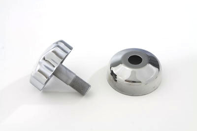 Chrome Fork Damper Knob with Cover